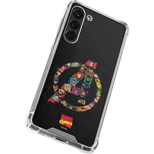 Marvel Classic Comics Avengers Logo Galaxy S23 FE Clear Case